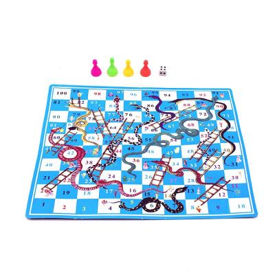 China Stocked Kids Educational Toys Toy Early Learning Desk Games Snake Chess Board For Family Game for sale