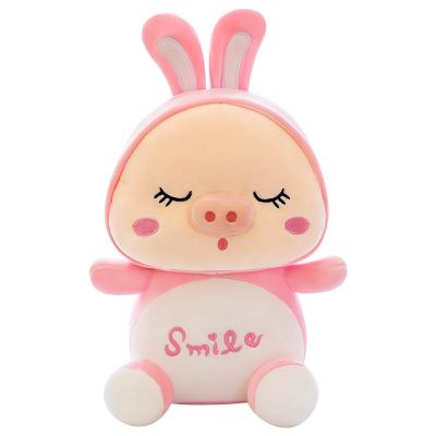 China Plush Best Selling Cute Baby Crib Stuffed Plush Kids Toys 40cm Sleeping Pig Soft Toys For Girls for sale