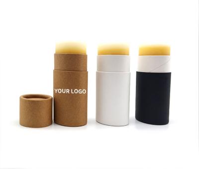 China Eco-Friendly Biodegradable Container 10ml Lip Gloss Box Eco Friendly Air Freshener Cardboard Paper Packaging Tube For Lip Balm for sale