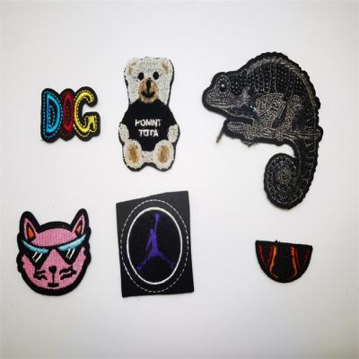 China Direct Logo Embroidery Patches Canvas Embroidery Croc Lookalikes Viable Factory Shoe Patch for sale