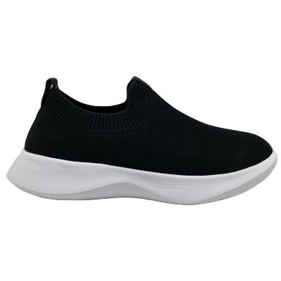 China Fashion Trend High Reputation Fashionable Breathable Sports Shoes Comfortable Shoes Knitted Fabric Running Shoes for sale