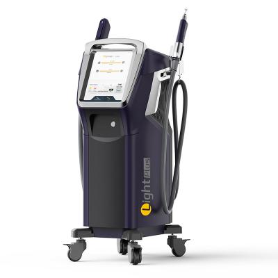 China 2 en 1 OPT SHR IPL Yag Laser de eliminación de pigmento Rejuvenecimiento de la piel depilación máquina de belleza en venta