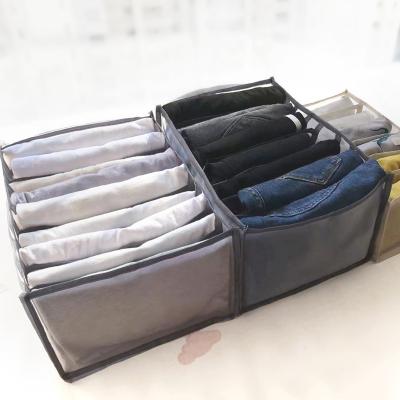 China Minimalist Wardrobe Bra Drawer Type Portable Home Storage Box Clothes Compartment Boxes Jeans Storage Box for sale