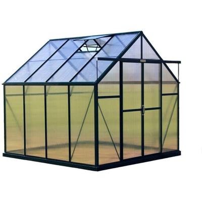 China Stable Structure Easily Assembled Advanced Glass Greenhouse For Vegetable And Flower Gardening for sale