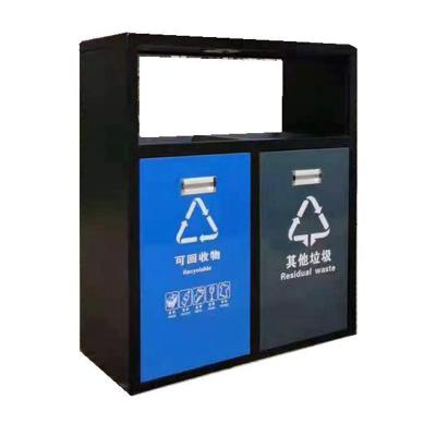 China Wholesale Widely Used Outdoor Trash Recycle Commercial Metal Trash Bins for sale