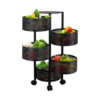 China Latest Hot Sales Super Cheap Hot Kitchen Revolving Shelf 360 Degree Storage Rack Kitchen And Bathroom Storage Rack for sale