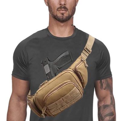 China Wear-Resistance Anti-Theft Waterproof 800D Oxford Chest Bag Unisex Tactical Cross - Body Waist Bag for sale