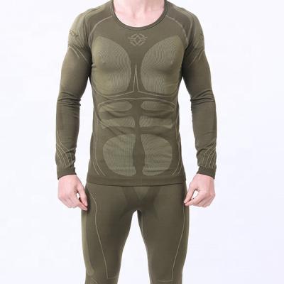 China Wholesale Good Quality Breathable Fashionable Long Sleeve Compression Wear Skin Fit Workout Compression Wear Set for sale