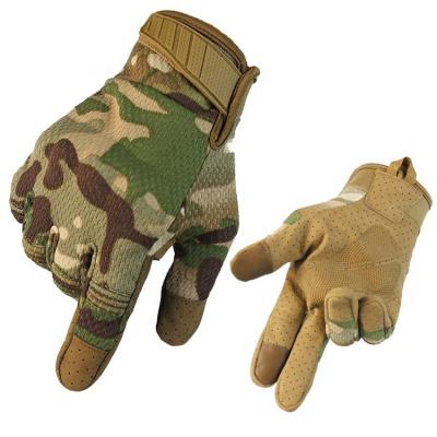 China Factory Price Durable Full Finger Touch Screen Full Finger Tactical Gloves With Custom Logo for sale