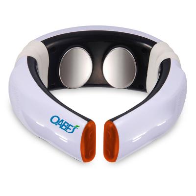 China Electric Pulse Massage/Cervical Traction Instrument Electric Shock Body Massager Newest Mini Electric Neck Back Shoulder Circular Cordless Massager for sale