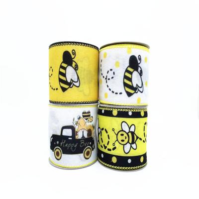 China Wholesale Craft Ribbon Craft Decoration Ribbon Gift Roll Bee Recyled Party Summer Packaging Ribbon for sale