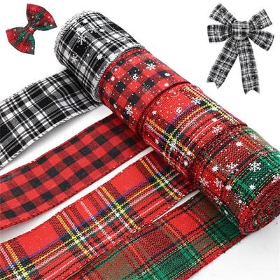 China Christmas or Christmas Gift Wedding Decoration or Birthday Gift Ribbon Polyester Fiber Christmas Viable Custom Printing Ribbon for sale