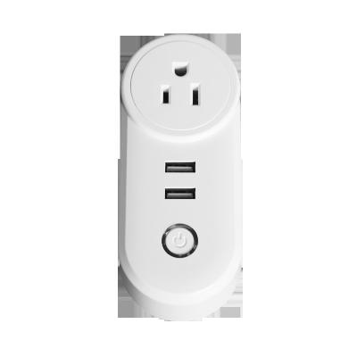 China Wholesale EU USA Tuya 10A UK Residential/General Purpose Standard Wall Socket With USB Support Google Home Works With Amazon Alexa Wifi Smart Plug for sale