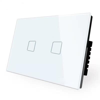 China Wholesale Smart Crystal Tempered Glass WiFi Switch With Socket Universal Glass Panel Wall Outlet With Lamp Switch for sale