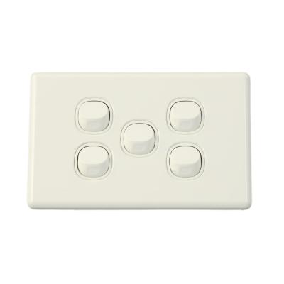 China Residential 250V 16A SAA Approved Customized Logo Brand 3 Strip Wall Switch For Home for sale