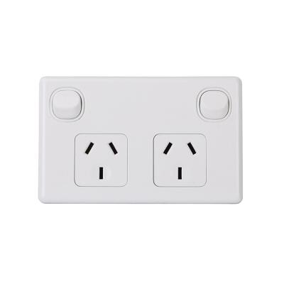 China Residential / General Purpose SAA Approval Australia Customized Single Logo Brand Slimline 250V 10A Socket for sale