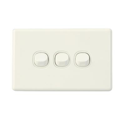 China PC Clipsal Flame Retardant Style SAA Approved 6 Band 2 Way Australian Slim Switch for sale