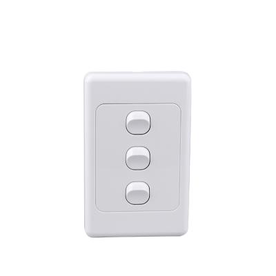 China Fireproof PC AS/NZS SAA Approved Vertical 1G Wall Light Switches for sale