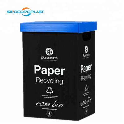 China Recyclable; Assets; Washable; Environmental Friendly PP Corrugated Plastic Recycle Garbage Bin for sale