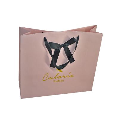 China Small Recyclable Paper Bag Biodegradable Personalized Gift Shopping Paper Bags For Jewelry for sale