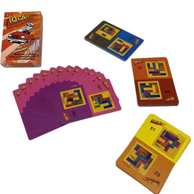 China Custom Recycable Printing Family Memory Card Game Brain Teaser Smart Cards Game For Kids for sale