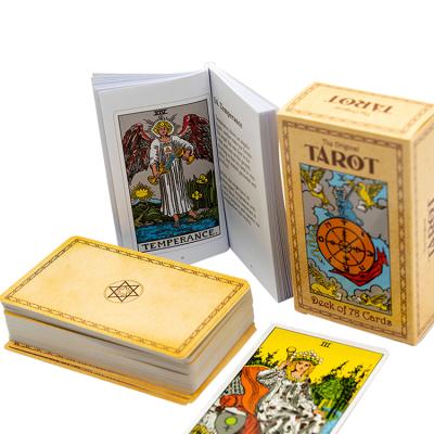 China Custom Recycable Full Color Printing Tarot Card Paper Tarot Decks With Guidebook for sale