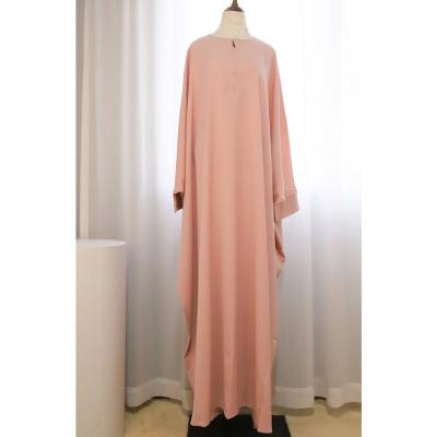 China Polyester long maxi dress islamic dress long sleeve front zipper maxi for women muslim long sleeve long dress for sale