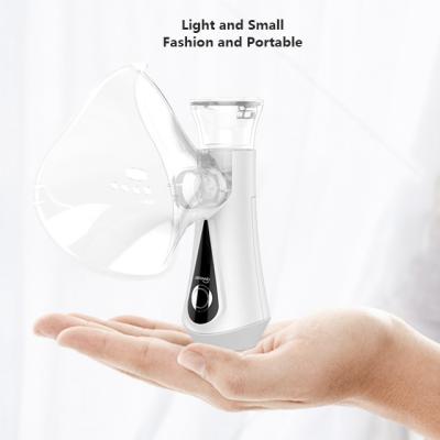 China For commercial & Cool Inhaler Mini Mesh Rechargeable Nebulizer Machine Home Use Handheld Ultrasonic Nebulizer Mist Vapor Atomizer for Kids Adult for sale