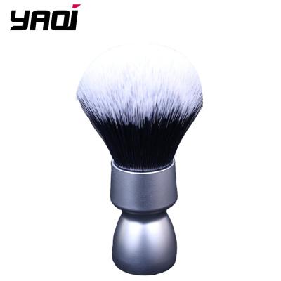 China YAQI Heavy Metal Handle Synthetic Hair Tuxedo Knot Shaving Brush Shaving Brush For Men Shaving Free Shipping for sale