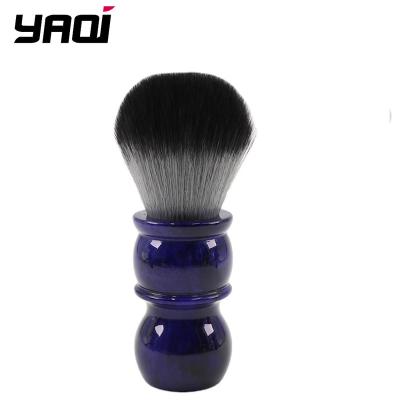 China Shaving Brush RTS Yaqi 24mm Timber Wolf Color Synthetic Hair Barber Shaving Brush Synthetic Men's Shaving Brush for sale