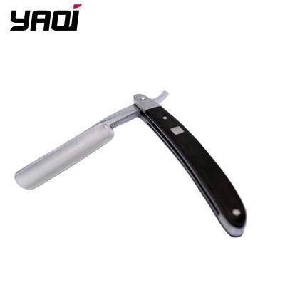 China YAQI Factory Price Carbon Steel Barber Shop Wholesale Men's Straight Razor Single Blade Custom Logo for sale