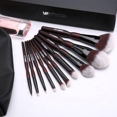 China Makeup Brush YAQI 10pcs Synthetic Hair Vegan Personalized Cosmetic Set Brush for sale