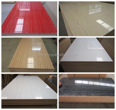 China MDF Moisture Proof High Gloss Acrylic Boards For Kitchen Decoration for sale