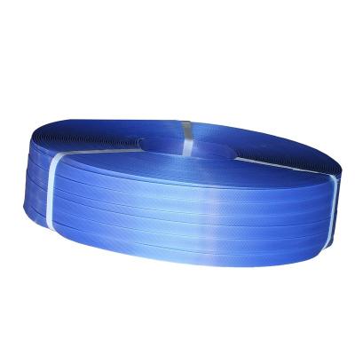 China Manual Packing Blue Factory Produce Eco-friendly Polyester Composite Polypropylene PP Strapping From 9 Mm To 19 Mm for sale