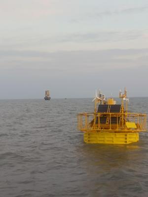 Cina 9m Lidar Buoy Boat Locale Data Storage in vendita