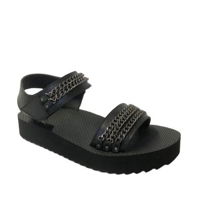 China Fashion Trend Hot Sale Size Increasing Unique Fashion Flat Sandals For Women And Ladies for sale