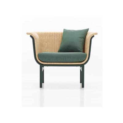 China Modern Luxury Sofa Chair Outdoor Sofa Chair Rattan Armchair Single Seat Sofa for sale