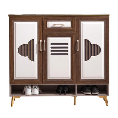 China Modern hot sale large capacity slate shoe modern solid wood table cabinet for sale