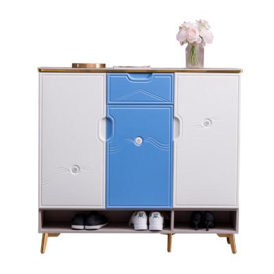 China Rock Solid Slab Door Modern Factory Puzzle Cabinet Shoe Solid Wood Office Cabinet for sale