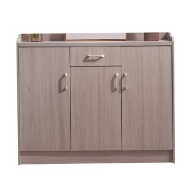 China Sliding Door Solid Slate Wood Tabletop Wardrobe and Shoe Cabinet Modern Home Living Room for sale