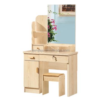 China Home Furniture (Height)Adjustable Wooden Dressing Table Set With Mirror for sale