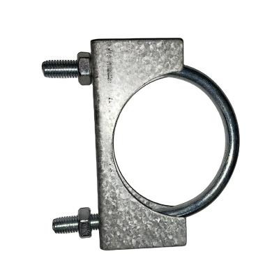 China Farms Good High Quality Customization Galvanize Saddle u Type 75mm Clamp Poultry Feeder Pipe Clamp for sale