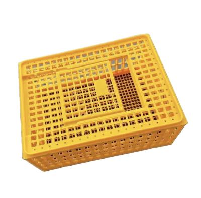 China Farms Chicken Farm heavy duty rectangular self locking plastic live bird chicken transportation crate / cages for sale