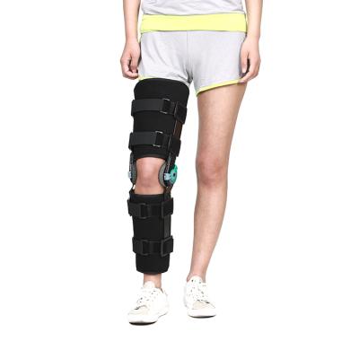 China Knee Joint Injury Limb Splint Aluminum Alloy Medical Adjustable Lower Orthopedic Knee Brace for sale