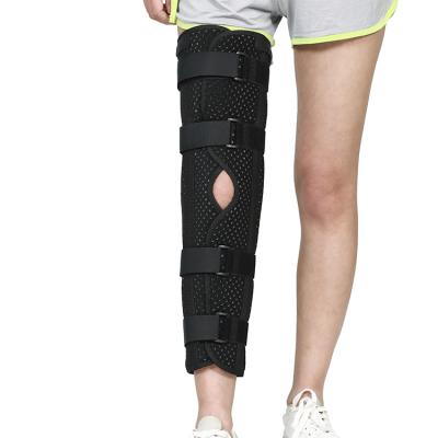 China Comfortable Breathable Orthopedic Black Leg Immobilizer Brace Support Belt for sale