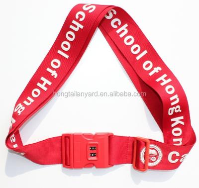 China Fancy Personalized Lockable Luggage Straps With Custom LOGO for sale