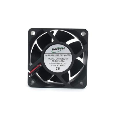 China Hotels Factory Supply DC Axial Flow Fan 24v Ball Bearing Brushless Radial Cooling Fan for sale