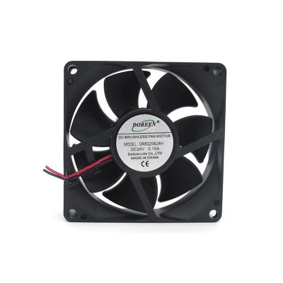 China Hotels Cheap Price 80*80*25mm Industrial Suction Ball Bearing Axial Flow Brushless Cooling Fan for sale