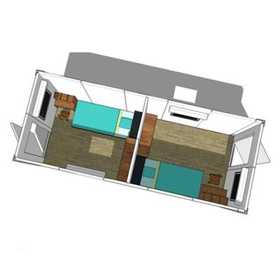 China Modern prefab 10ft 20ft 30ft 40ft 20 foot modular steel china container house 2 bedroom prefab+houses for sale