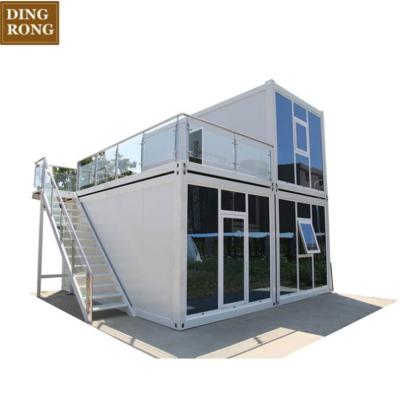 China Steel Fabricated Collapsible House Colapseable Dox Studio Container Homes for sale